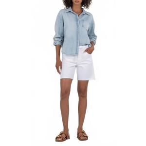 NEW KUT FROM THE KLOTH holly high rise short in optic white